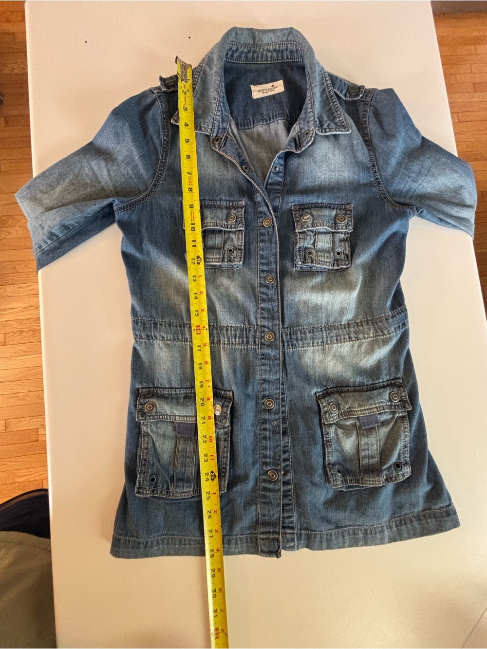 Denim Jacket with Utility Pockets - Picture 6 of 8